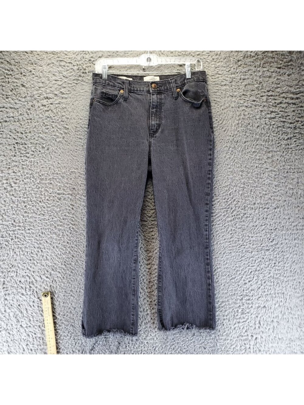Universal Thread Jeans Womens 6/26R Black High Rise Bootcut Stretch Denim